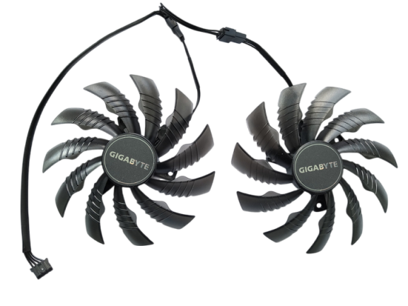 Вентилятор (кулер) Power Logic 53921 для відеокарти Gigabyte GTX 1650/1660Ti, RTX 2060/2070 комплект 2шт
