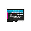 Карта пам'яті Kingston MicroSDXC 256GB Canvas Go! Plus Class 10 UHS-I U3 V30 A2 (SDCG3/256GBSP)