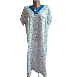 Нічні сорочки жіночі 100% бавовна FAZO-R з коротким рукавом розмір 48-50