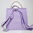 Дитяча сумочка і рюкзак комплект 2 в 1 20*20 см з довгим ремінцем принт у різних варіантах Nina, фото 7