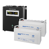 Комплект резервного живлення LP (LogicPower) ДБЖ + мультигелева батарея (UPS W1500 + АКБ MG 2880Wh)