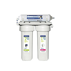 Фільтр під мийку з постфільтром триступеневий Аквакут (подвійні ущільнення в колбі)