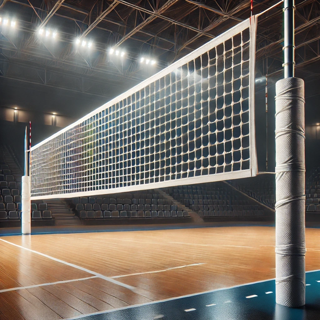 Сітка для волейболу безвузлова "Еліт 15 норма" з шнуром, сітка волейбольна, біла, фото 1