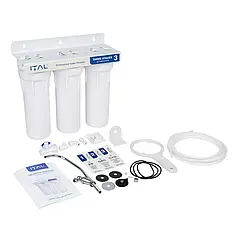 Потрійний фільтр ITAL, кран+картриджі