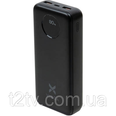 Батарея універсальна Vinga 20000 mAh 22.5W Display Black (VPBB2022)