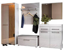 Шафа Аманда / Amanda 2Д 1950х750х380мм білий глянець Миро-Марк, фото 5