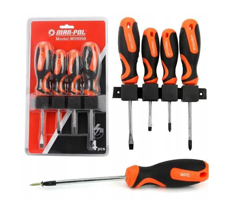 Набір викруток 4 шт. + кріплення на стіну MAR-POL М59996