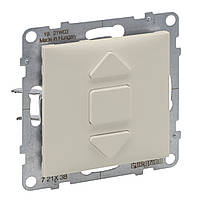 Вимикач жалюзі кнопковий 2-позиційний 6А, 250В, Legrand SUNO cлонова кістка (721238)