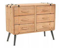 Тумба приліжкова в ретро стилі з ялини 91 х 35 х 73 см