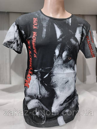 Футболка чоловіча норма гуртом (M-2XL) Туреччина-132094, фото 1