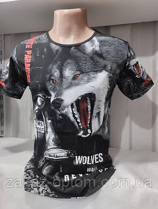 Футболка чоловіча норма гуртом (M-2XL) Туреччина-132097, фото 1