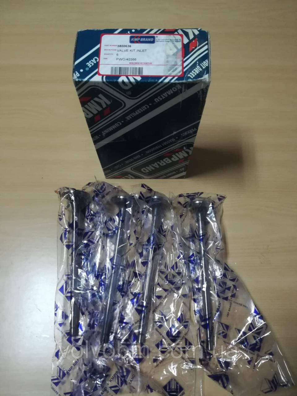 Клапан впускний Cummins 3800636, 3275354, 3417778, 3418020