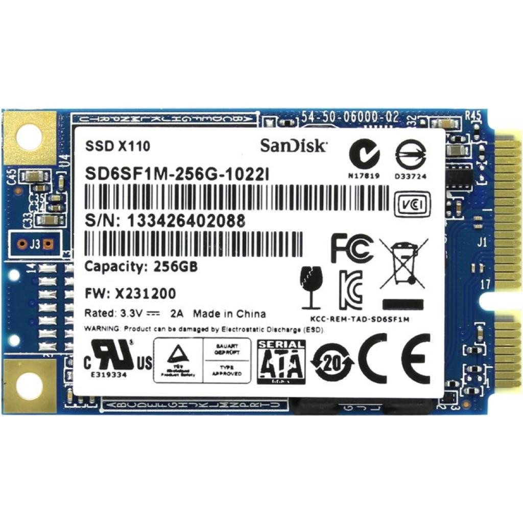 Накопичувач SSD mSata SanDisk 256Gb