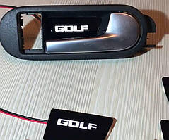 Підсвітка дверних ручок Volkswagen Golf Plus LED комплект 4 шт. 04-09 з логотипом