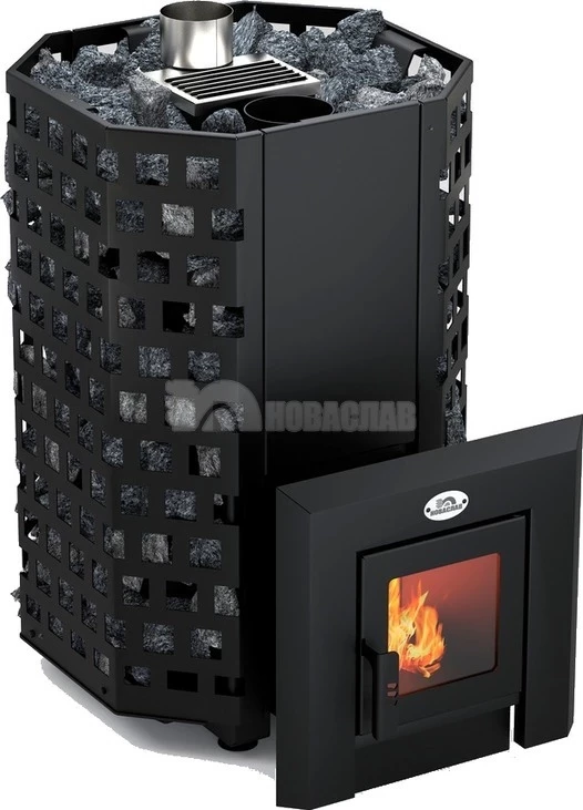 Піч-каменка Новаслав Гейзер ПКС-01 зі склом С2, фото 1