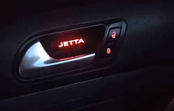 Підсвітка дверних ручок Volkswagen Jetta 5 LED комплект 4 шт 06-10 з лого