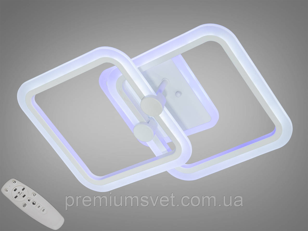 Люстра світлодіодна стельова A8208/2 WH LED 3color dimmer 50W, фото 1