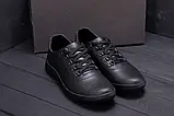 Кросівки з натуральної шкіри чорного кольору, фото 5