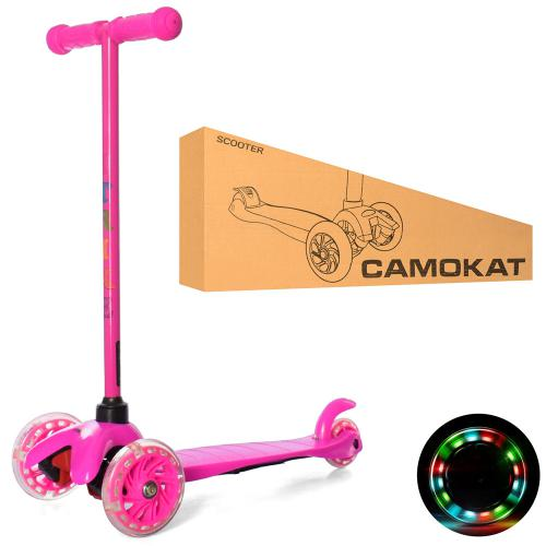 Самокат триколісний iTrike MINI BB 3-013-5-P Рожевий