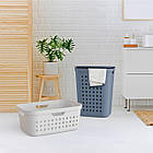 Кошик для білизни Rotho "JONA" 55л сірий 10507, фото 3