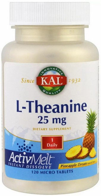 L-теанін KAL L-Theanine 25 mg 120 tab Ананас
