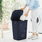 Кошик для білизни Rotho "JONA" 55л синій 10507, фото 4