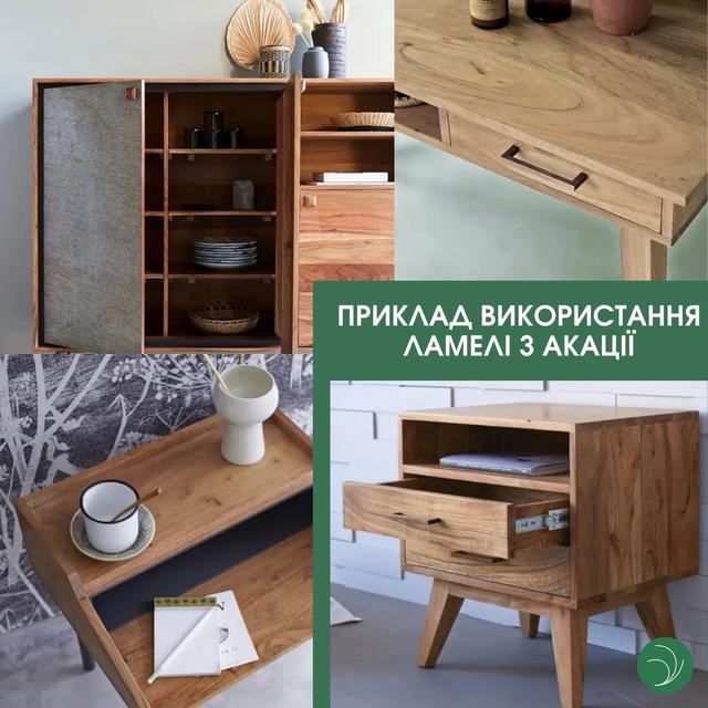 Ламель зі шпону акації купити Одеса