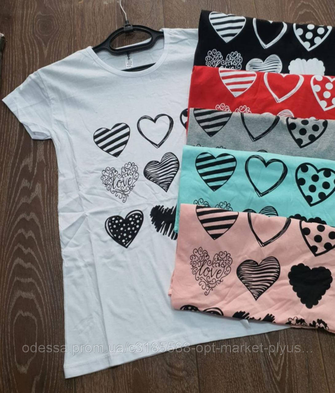 Футболки молодіжні, вибір кольорів (S-L) Туреччина гуртом купити від складу 7 км Одеса