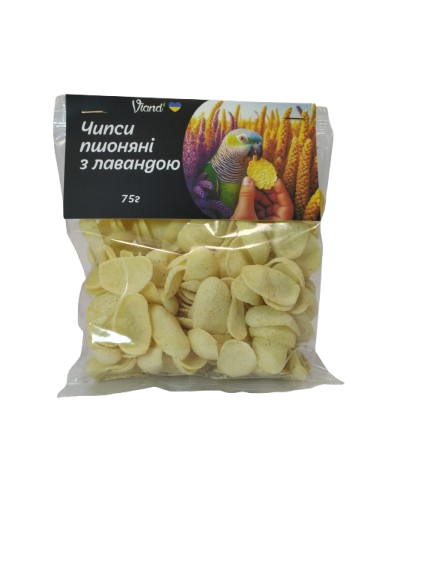 Чіпси з пшона з лавандою Viand 75 г