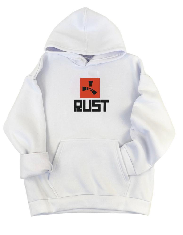 Утеплена флісова толстовка Rust біла, фото 1