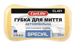 Губка 220х120х60 з великими порами "Carlife" СL-421 "GrayWash"