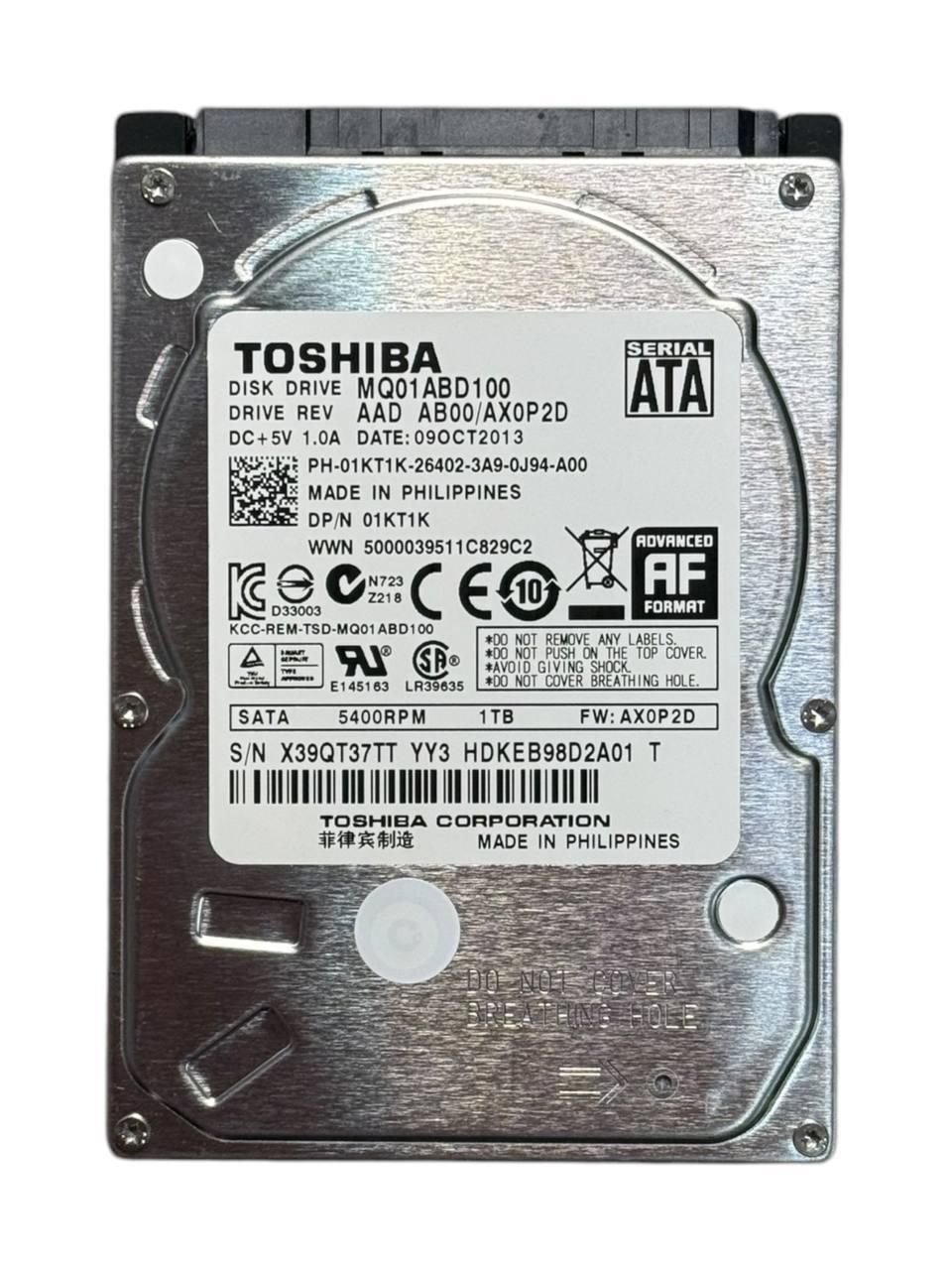 Жорсткий диск 2.5" 1TB Toshiba | MQ01ABD100 | 5400 об/хв | 8 MB | SATA II Б/В