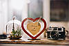 Оригінальна настільна валентинка у формі серця з іменною гравіюванням., фото 7