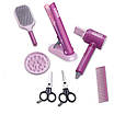 Ігровий набір перукаря Дитячий салон краси стайлер фен насадки аксесуари Гра стиліст створення зачісок, фото 2