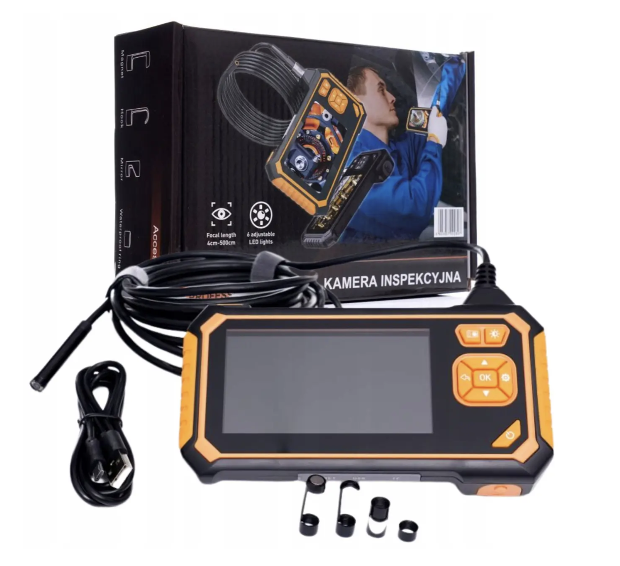 Цифрова інспекційна акумуляторна (2600 mAh) камера з РК-дисплеєм 4.3" Kraft&Dele KD10413