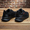 Чоловічі шкіряні кросівки (натуральна шкіра) чорні демісезонні для чоловіків на весну осінь, розміри 40-45, фото 6