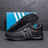 Чоловічі спортивні кросівки з текстильною підкладкою з натуральної шкіри, фото 8