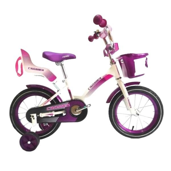 Дитячий велосипед Crosser Kids Bike-3 14″ біло-рожевий