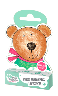Гігієнічна помада Pink Elephant Ведмедик Потап 3,6 г, фото 1