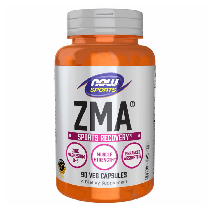 Мінерали NOW  ZMA (R) 800MG 90 VCAPS, фото 1