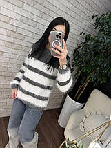 Теплий жіночий светр, тканина "В'язка" 48/50, 52/54 розмір 48/50, фото 4