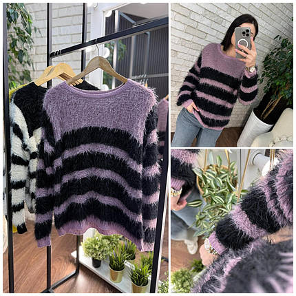 Теплий жіночий светр, тканина "В'язка" 48/50, 52/54 розмір 48/50, фото 3