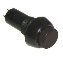 Кнопка Daier PBS-11B, OFF-(ON), 2 pin, 1 A 250V, чорна