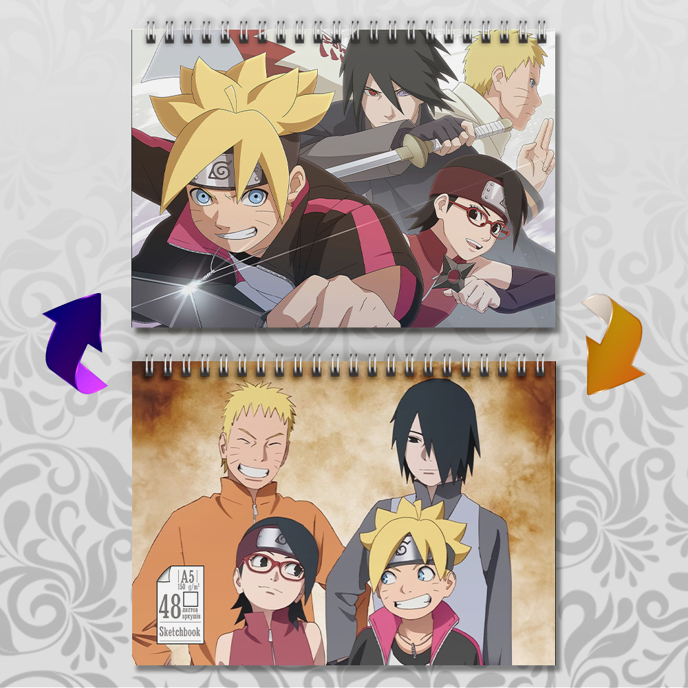 Скетчбук А5 48 арк. 150 гр.м² Boruto / Боруто – нове покоління Наруто