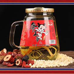 Бальзам із кореня женьшеню та лайчі "Дар Богів" 150 мл (Чашка з коренем)