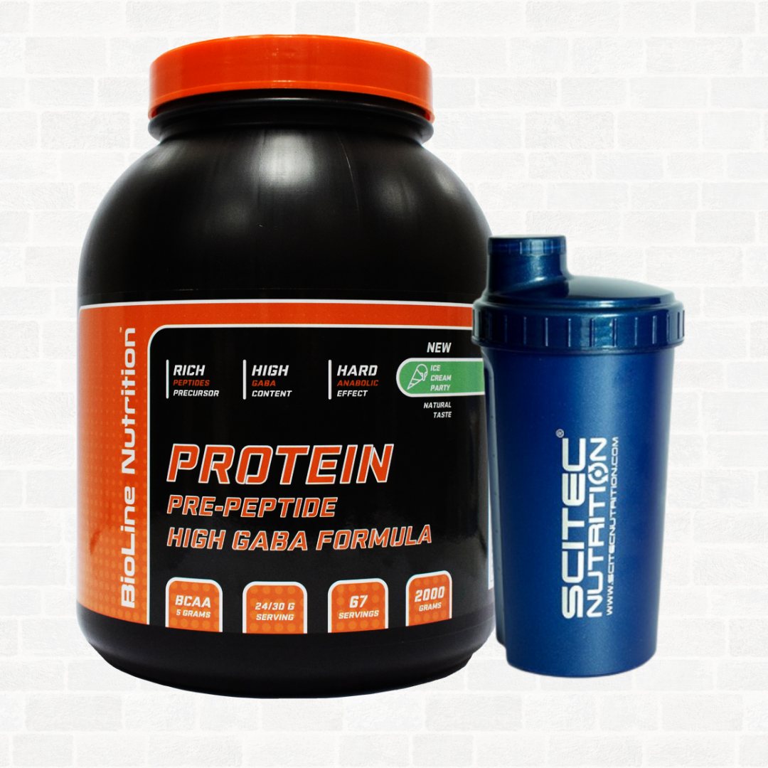 Сироватковий Протеїн Німеччина, 80% білка+16% ВСАА Морозиво Пломбір 2 кг +Шейкер