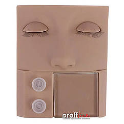 Манекен для нарощування вій з підставкою "Силіконовий"