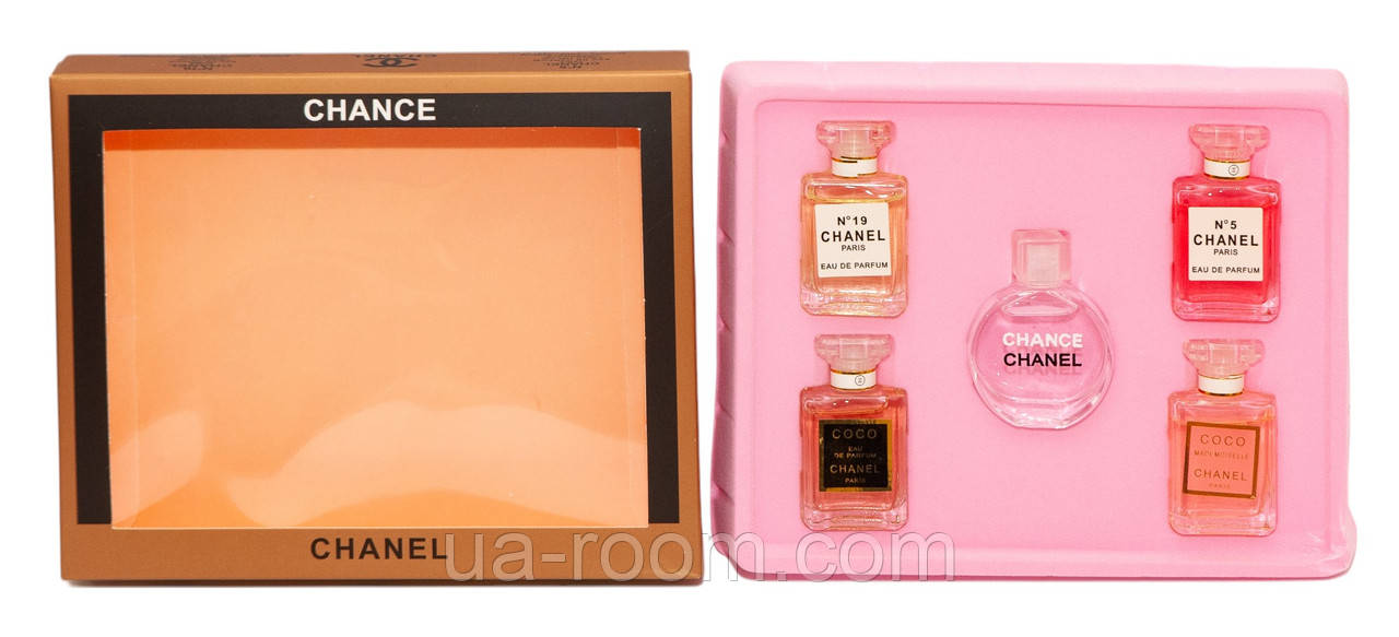 Парфюмированный набор Chanel 5*7,5ml(Premium)