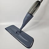 Універсальна швабра Spray Mob 3в1 з розпилювачем води, для волого та сухого прибирання Сіра AND-1004-Grey, фото 3