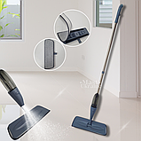 Універсальна швабра Spray Mob 3в1 з розпилювачем води, для волого та сухого прибирання Сіра AND-1004-Grey, фото 6